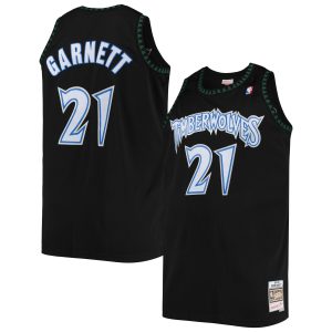 Mitchell & Ness Kevin Garnett Minnesota Timberwolves Black 1997/98 Big & Tall Hardwood Classics Glamorous Swingman Jersey Customizable! Personalize this great jersey.