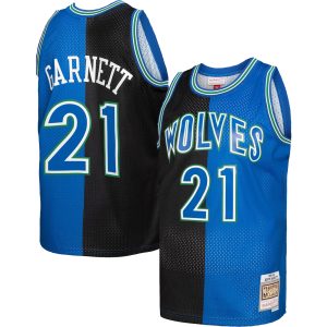 Mitchell & Ness Kevin Garnett Fabulous Minnesota Timberwolves Black/Blue Hardwood Classics 1995/96 Split Swingman Jersey Show your dedication! Own this special jersey for your team.