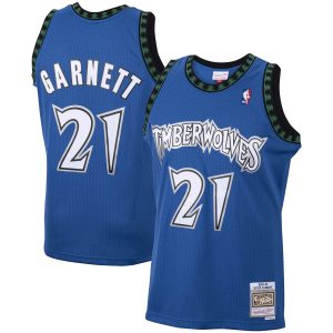 Mitchell & Ness Kevin Garnett Minnesota Timberwolves Blue 2003/04 Hardwood Superior Classics Swingman Jersey Authentic look! Wear this genuine jersey.