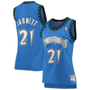 Mitchell & Ness Kevin Garnett Minnesota Timberwolves Women's Blue Hardwood Enchanting Classics Swingman Jersey Time - sensitive! Order now before the deal expires.