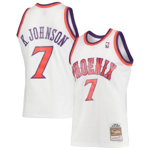 Mitchell & Ness Superb Kevin Johnson Phoenix Suns White 1988/89 Hardwood Classics Swingman Jersey Flash sale! Snag this great jersey at a discounted price.