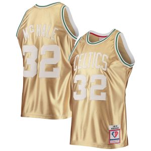 Mitchell Fantastic & Ness Kevin McHale Boston Celtics Gold 75th Anniversary 1985/86 Hardwood Classics Swingman Jersey Sports fans
