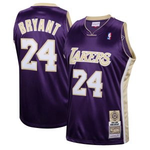 Mitchell & Ness Kobe Bryant Los Angeles Lakers Purple Hall of Fame Class of 2020 #24 Authentic Hardwood Classics Stylish Jersey Be a part of the action! Get this game - ready jersey.