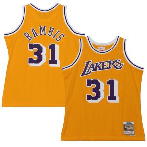 Mitchell & Ness Kurt Rambis Los Exquisite Angeles Lakers Gold 1984/85 Swingman Jersey Upgrade your fan gear! Order this premium jersey today.