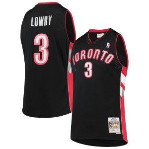 Mitchell & Ness Kyle Lowry Toronto Raptors Black 2012/13 Hardwood Classics Swingman Jersey Top - notch Customizable! Personalize this great jersey.
