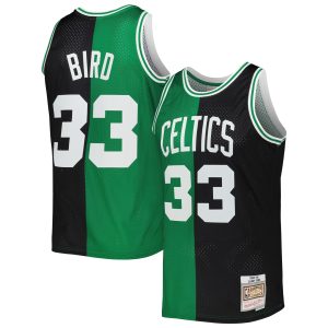 Mitchell & Ness Larry Bird Boston Celtics Black/Kelly Captivating Green Hardwood Classics 1985/86 Split Swingman Jersey New arrival! Check out this fresh and exciting jersey.