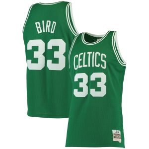 Mitchell & Ness Larry Bird Boston Celtics Kelly Green 1985/86 Big & Tall Hardwood Classics Swingman Glamorous Jersey Enhance your game - day look! Get this fashionable jersey.
