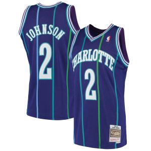 Mitchell & Ness Larry Johnson Charlotte Hornets Purple 1994/95 Hardwood Classy Classics Swingman Jersey Fan favorite! Join thousands who love this premium jersey.