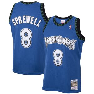 Mitchell & Ness Stylish Latrell Sprewell Minnesota Timberwolves Blue 2003/04 Hardwood Classics Swingman Jersey Join the elite! Get this exclusive jersey.