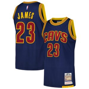 Mitchell & Ness LeBron Notable James Cleveland Cavaliers Navy 2015/16 Hardwood Classics Authentic Jersey New arrival! Check out this fresh and exciting jersey.