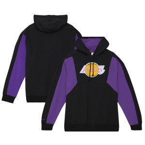 Mitchell & Ness Prime Los Angeles Lakers Black Color Block 2.0 Fleece Pullover Hoodie Trending now! Grab this hot jersey while you can.