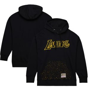 Mitchell & Ness Los Angeles Lakers Black Hardwood Classics Nep Speckle Pullover Fabulous Hoodie Limited edition! Don't miss your chance to own this unique jersey.