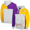 Mitchell & Ness Los Angeles Splendid Lakers Heather Gray Tie Breaker Pullover Hoodie Celebrate your team! Order this commemorative jersey.