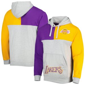 Mitchell & Ness Los Angeles Splendid Lakers Heather Gray Tie Breaker Pullover Hoodie Celebrate your team! Order this commemorative jersey.