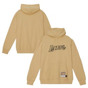 Mitchell & Ness Los Angeles Lakers Khaki Hardwood Classics Pullover Hoodie Outstanding Team spirit! Show it off with this awesome jersey.