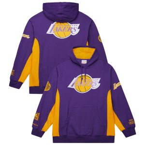 Mitchell & Refined Ness Los Angeles Lakers Purple Hardwood Classics Team Origins Fleece Pullover Hoodie Best - selling! Order this popular jersey before it's out of stock.