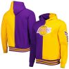 Mitchell & Ness Los Angeles Lakers Purple/Gold Hardwood Classics Split Pullover Hoodie Elegant Time - sensitive! Order now before the deal expires.