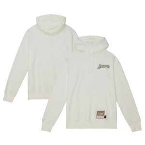 Mitchell & Ness Los Angeles Lakers White Pullover Premium - grade Hoodie Act fast! Only a handful left. Secure this amazing jersey now.