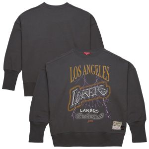 Mitchell & Ness Los Angeles Lakers Women's Charcoal Hardwood Classics Lightweight Distinguished Pullover Sweatshirt Show your dedication! Own this special jersey for your team.