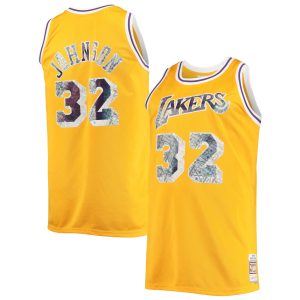 Mitchell & Ness Magic Johnson Los Angeles Lakers Gold Magnificent Big & Tall 1984/85 NBA 75th Anniversary Diamond Swingman Jersey Fan favorite! Join thousands who love this premium jersey.