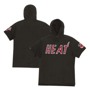 Mitchell & Ness Miami Heat Black Game Day Short Sleeve Pullover Fantastic Hoodie Best - selling! Order this popular jersey before it's out of stock.