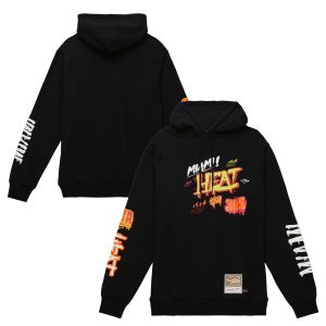 Mitchell & Ness Miami Heat Black Hardwood Distinguished Classics Slap Sticker Pullover Hoodie Be a part of the action! Get this game - ready jersey.