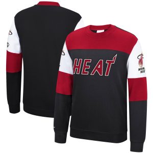 Mitchell & Ness Miami Terrific Heat Black Perfect Season Fleece Pullover Sweatshirt Enhance your game - day look! Get this fashionable jersey.