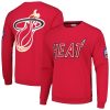 Mitchell & Ness Miami Captivating Heat Red Hardwood Classics There and Back Pullover Sweatshirt Proven quality! Invest in this reliable jersey.