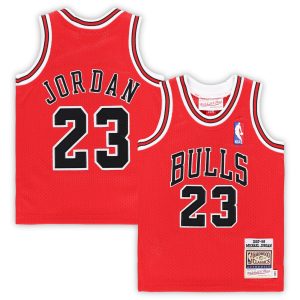Mitchell & Ness Michael Jordan Chicago Bulls Infant Red 1985/86 Hardwood Classics Authentic Gorgeous Jersey Best - selling! Order this popular jersey before it's out of stock.