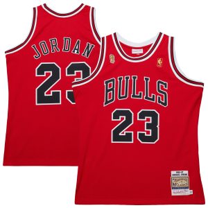 Mitchell & Ness Michael Jordan Chicago Bulls Red 1996/97 Throwback Authentic Jersey Impressive Sports enthusiasts