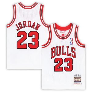 Mitchell & Ness Michael Jordan Chicago Bulls Toddler White Notable 1997/98 Hardwood Classics Authentic Jersey Retailers