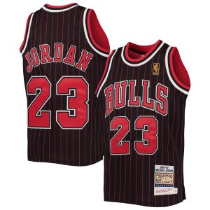Mitchell & Ness Michael Jordan Chicago Bulls Youth Black/Red Top - notch 1996 97 Hardwood Classics Authentic Jersey For a short time only! Don't miss out on this fantastic jersey.