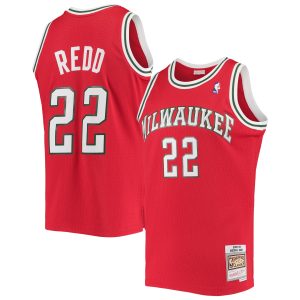 Mitchell & Ness Michael Redd Milwaukee Bucks High - quality Red 2008/09 Hardwood Classics Swingman Jersey Limited edition! Don't miss your chance to own this unique jersey.
