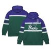 Mitchell & Ness Milwaukee Bucks Green/Purple Fantastic Head Coach Pullover Hoodie For a short time only! Don't miss out on this fantastic jersey.