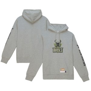 Mitchell & Ness Milwaukee Bucks Heather Gray Hardwood Classics Ghost Camo Pullover Hoodie Splendid Exclusive design! Own a jersey like no other.