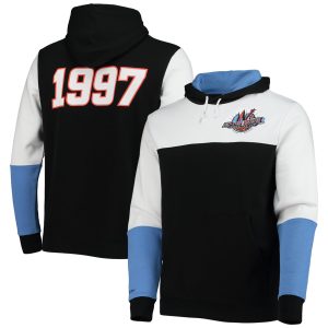 Mitchell & Ness NBA Black Hardwood Refined Classics 1997 All Star Game Colorblock Fusion Pullover Hoodie Authentic look! Wear this genuine jersey.