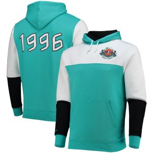 Mitchell & Fantastic Ness NBA Teal Hardwood Classics 1996 All Star Game Colorblock Fusion Pullover Hoodie Trending now! Grab this hot jersey while you can.