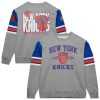 Mitchell & Ness New York Knicks Heather Gray Hardwood Classics All Over Exceptional 4.0 Pullover Sweatshirt Act fast! Only a handful left. Secure this amazing jersey now.