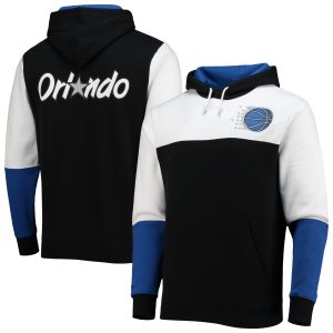 Mitchell & Ness Orlando Magic Black Distinguished Hardwood Classics Fusion 2.0 Colorblock Pullover Hoodie Gift idea! Surprise a sports fan with this amazing jersey.