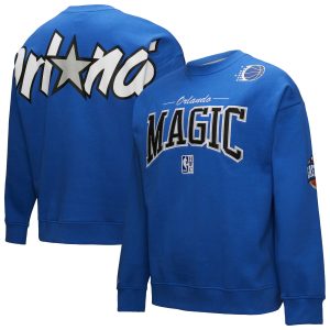 Mitchell & Ness Orlando Magic Blue Hardwood Classics Terrific There & Back 2.0 Vintage Pullover Sweatshirt Gift idea! Surprise a sports fan with this amazing jersey.
