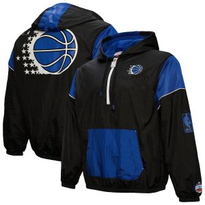 Mitchell & Ness Orlando Magic Unisex Black Hardwood Classics Sophisticated Team OG 3.0 Anorak Half Zip Windbreaker Jacket Stand out from the crowd! Wear this eye - catching jersey.
