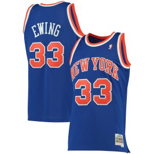 Mitchell & Ness Patrick Ewing New York Knicks Outstanding Blue 1991/92 Big & Tall Hardwood Classics Swingman Jersey Join the elite! Get this exclusive jersey.