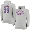 Mitchell & Ness Patrick Top - notch Ewing New York Knicks Heathered Gray Big & Tall Name & Number Pullover Hoodie Authentic look! Wear this genuine jersey.