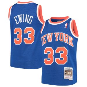 Mitchell & Ness Patrick Ewing Sophisticated New York Knicks Youth Blue Hardwood Classics Swingman Throwback Jersey Be the first! Order this trendy jersey ahead of the crowd.