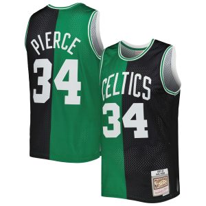 Mitchell & Ness Splendid Paul Pierce Boston Celtics Black/Kelly Green Hardwood Classics 2007/08 Split Swingman Jersey Customizable! Personalize this great jersey.