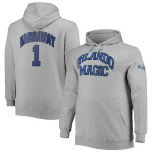 Mitchell & Ness Penny Hardaway Orlando Magic Superb Heathered Gray Big & Tall Name & Number Pullover Hoodie Celebrate your team! Order this commemorative jersey.