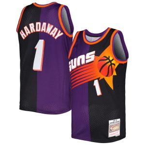 Mitchell & Striking Ness Penny Hardaway Phoenix Suns Purple/Black Hardwood Classics 1999/00 Split Swingman Jersey High - demand item! Order this sought - after jersey immediately.