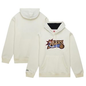 Mitchell Luxurious & Ness Philadelphia 76ers Cream Hardwood Classics Vintage Pullover Hoodie Team spirit! Show it off with this awesome jersey.