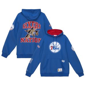 Mitchell & Ness Philadelphia 76ers Royal Team Origins Fleece Pullover Hoodie Terrific Limited edition! Don't miss your chance to own this unique jersey.