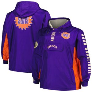 Mitchell & Ness Phoenix Suns Purple Big & Tall Hardwood Classics Team OG 2.0 Anorak Hoodie Quarter Zip Enchanting Windbreaker Jacket Team spirit! Show it off with this awesome jersey.